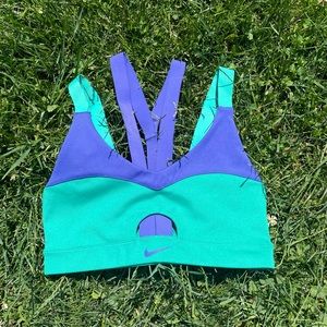Purple and Blue Nike Sports Bra